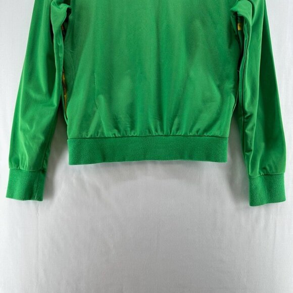 T'oui Jacket Womens Size L BRAZIL Striped Track Full Zip Long Sleeve Green - Picture 6 of 12